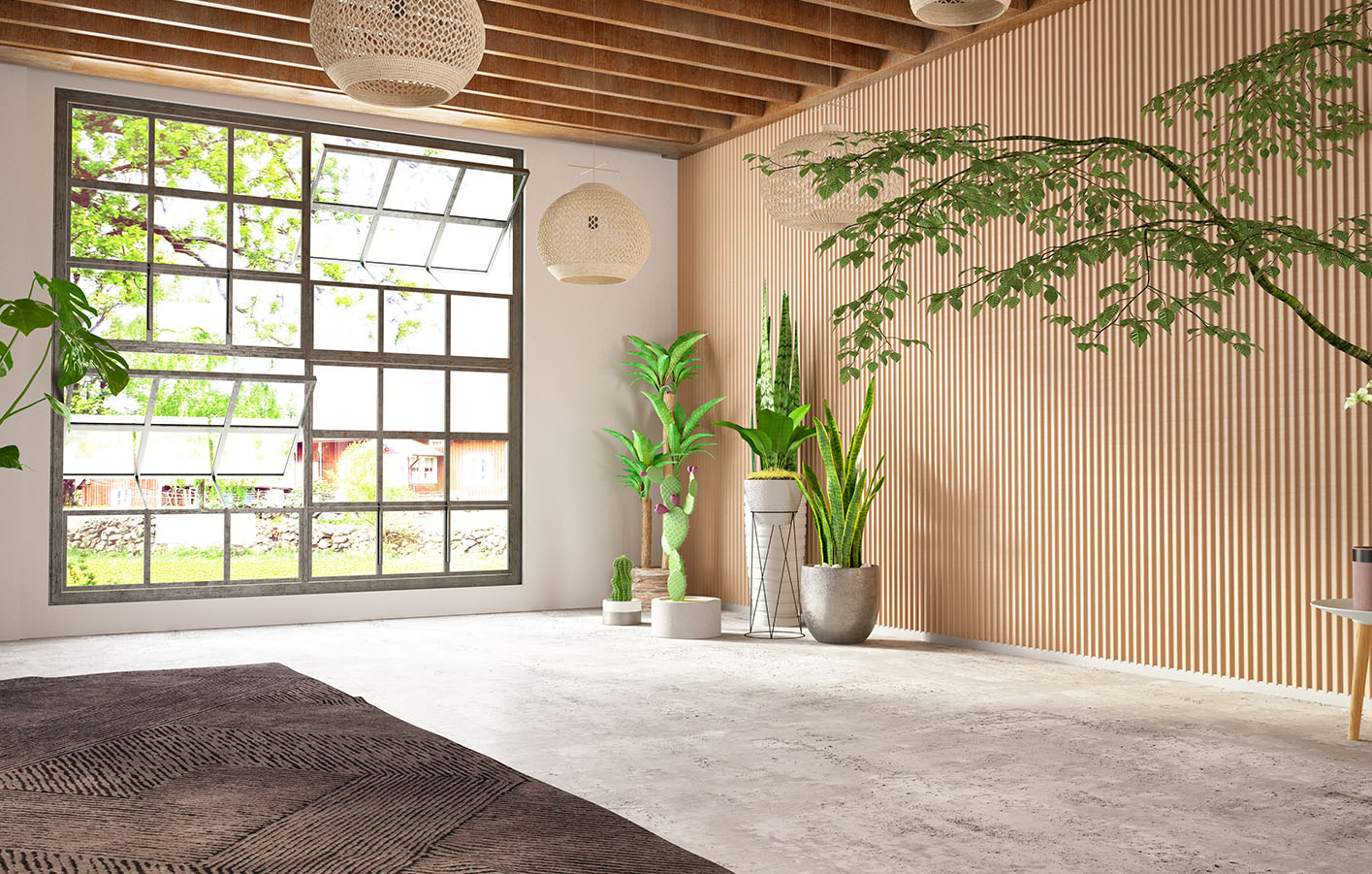 Korkboden sind gesunde Böden die mdie Natur ins Haus holen Naturboden in asiatisch anmutendem Raum