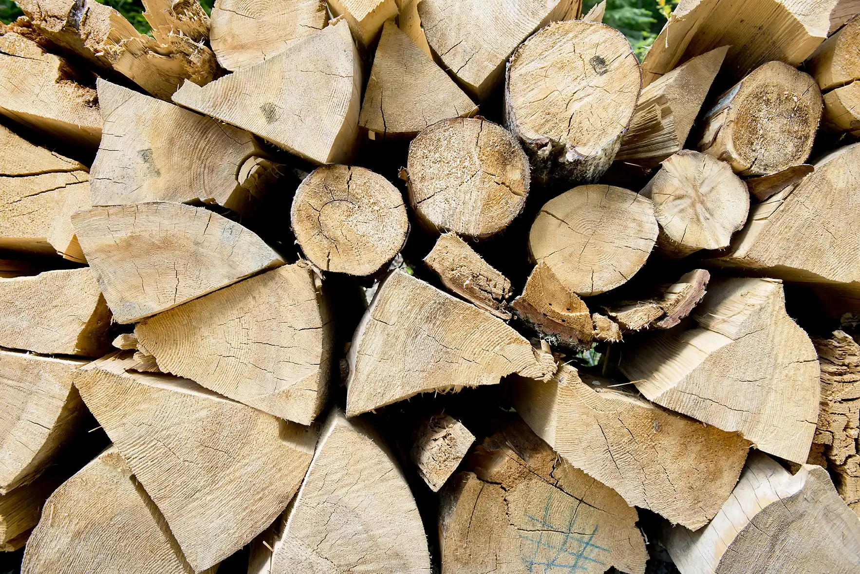 Brennholzstapel