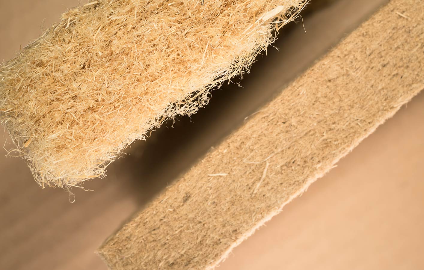 Holzfaserdämmstoffe Nahaufnahme